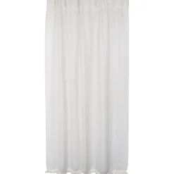 RIDEAU PORTE POLYESTER LIN TISSE 135X225CM NATUREL