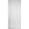 RIDEAU PORTE POLYESTER POMPON 90X200CM BLANC
