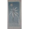 RIDEAU PORTE STICK BAMBOU IMPRIME MER 90X200CM TURQUOISE