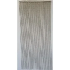 RIDEAU PORTE STICK BAMBOU 90X200CM TAUPE