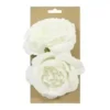 ROSE X2 PIECES A POSER OU A ATTACHER BLANC