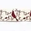 RUBAN COTON OISEAUX ROUGE 1.5 CM X 2 M