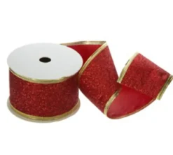RUBAN ORGANZA PAILLETE 50 MM LONG 3M