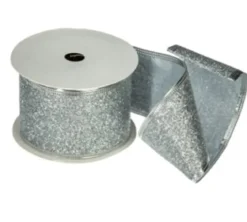 RUBAN ORGANZA PAILLETE 50 MM LONG 3M