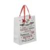 SAC CADEAU IMPRIME WORDING NOEL D.17.8X9.8X22.9CM