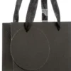 SAC CADEAU PAILLETTE BOUTEILLE NOIR D.12.7X9X35.5CM
