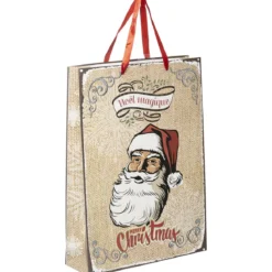 SAC CADEAU PERE NOEL D.33X10.2X45.5CM