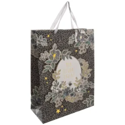 SAC CADEAU IMPRIME GRANDE TAILLE MANOIR D HIVER