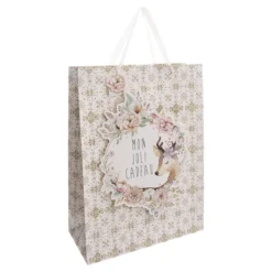SAC CADEAU IMPRIME GRANDE TAILLE DOUCEUR DES NEIGES