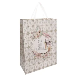 SAC CADEAU IMPRIME GRANDE TAILLE DOUCEUR DES NEIGES