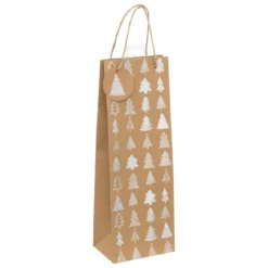 SAC CADEAU KRAFT HOLOGRAPHIQUE BOUTEILLE