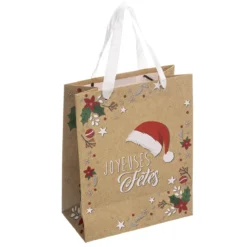 SAC CADEAU NOEL KRAFT D.17.8X9.8X22.9CM