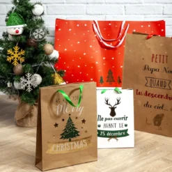 SAC CADEAU NOEL 21.5X8X28.5CM