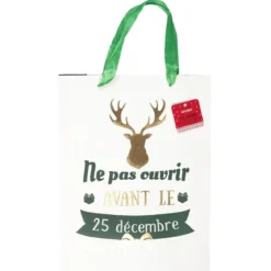 SAC CADEAU NOEL 21.5X8X28.5CM
