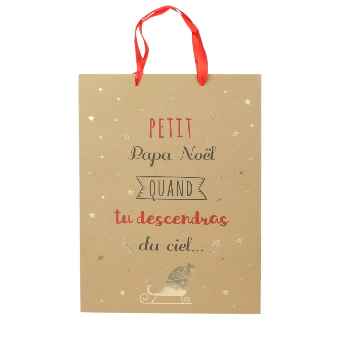 SAC CADEAU NOEL 28X8X37CM