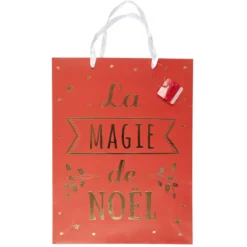 SAC CADEAU NOEL 28X8X37CM