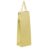 SAC CADEAU PAILLETTE BOUTEILLE OR D.12.7X9X35.5CM