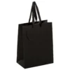 SAC CADEAU PAILLETTE NOIR D.18X10X23CM