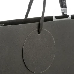 SAC CADEAU PAILLETTE NOIR D.18X10X23CM