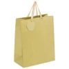 SAC CADEAU PAILLETTE OR D.26.7X13.7X33CM