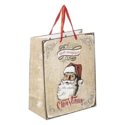 SAC CADEAU PERE NOEL D.26.7X12.5X33CM