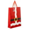 SAC CADEAU PERE NOEL PAILLETTES D.33X10.2X45.5CM