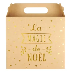 SAC CADEAU PLIABLE NOEL 27X14X24CM