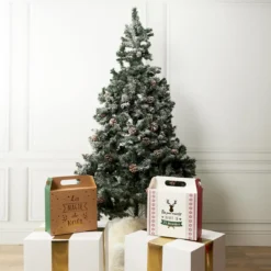 SAC CADEAU PLIABLE NOEL 27X14X24CM