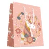 SAC CADEAUX LICORNE DORURE CHAUD 26X32CM