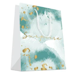SAC CADEAUX SURPRISE DORE A CHAUD 26X32CM