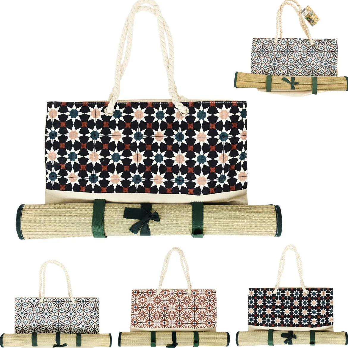 SAC DE PLAGE AVEC NATTE 50X30CM