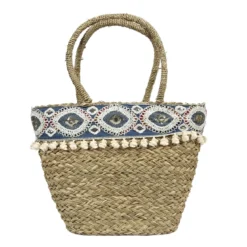 SAC DE PLAGE EN PAILLE 49X30CM