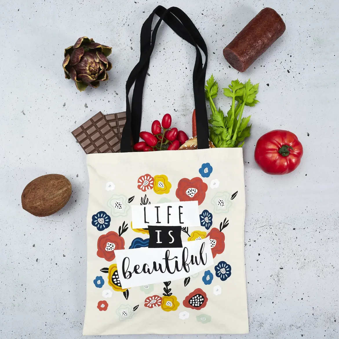 SAC EN TOILE LIBERTY 38X40CM