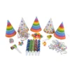 SACHET COTILLONS 5 PERSONNES CHAPEAUX SARBACANES SERPENTINS