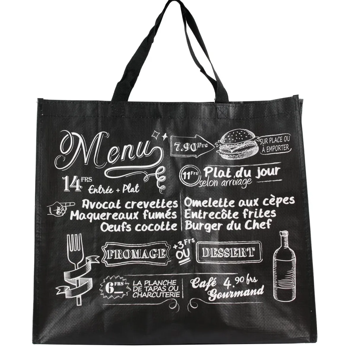 SAC SHOPPING BISTROT 40X45X20CM