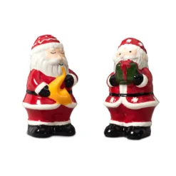 SALIERE ET POIVRIERE PERE NOEL H.8CM