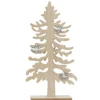 SAPIN A POSER ORNEMENT FLOCONS H.34CM
