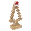 SAPIN BOIS BONNET PERE NOEL H.21CM