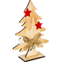 SAPIN BOIS NOEUD ETOILE 15CM
