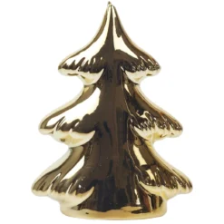 SAPIN CERAMIQUE DORE A POSER H.9CM