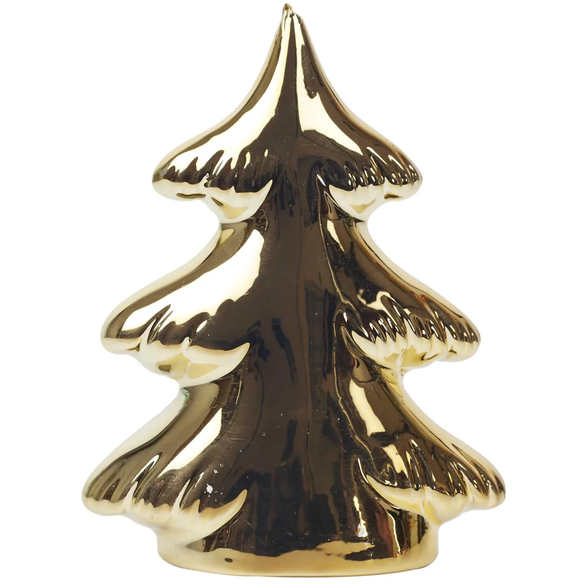 SAPIN CERAMIQUE DORE A POSER H.9CM