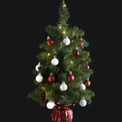 SAPIN COPPER AVEC ACCESSOIRES 20LED H.50CM