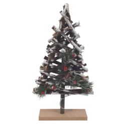 SAPIN DE NOEL LED EN BRINDILLES ENNEIGEES H37CM