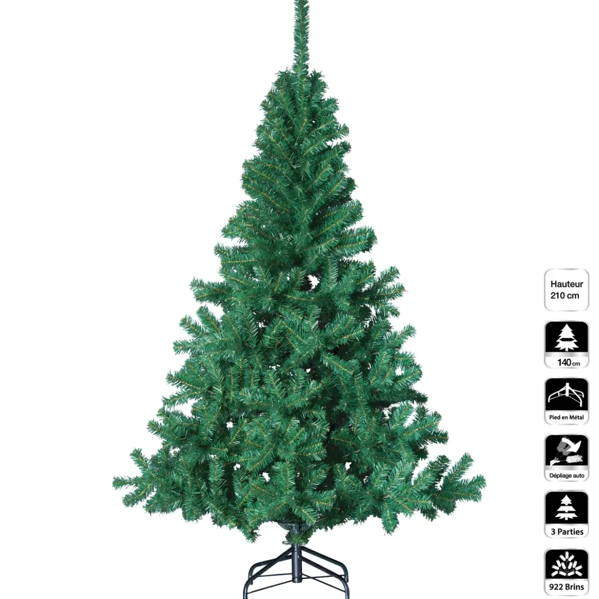 SAPIN ELEGANT VERT H.210CM