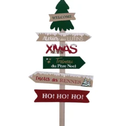 SAPIN INDICATIONS A POSER OU SUSPENDRE 55X108CM