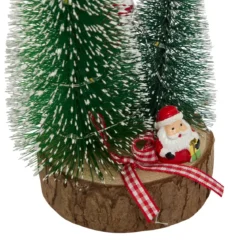 SAPIN LUMINEUX PERE NOEL 10LED H.22CM