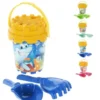 SEAU DE PLAGE GARNI ANIMAUX X5 PIECES