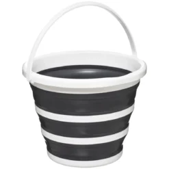 SEAU 10L RETRACTABLE BLANC GRIS