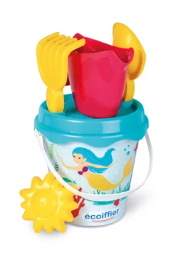 SEAU PLAGE GARNI SIRENE 17CM
