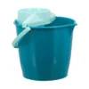 SEAU PLASTIQUE ROND AVEC ESSOREUR CAPACITE 12L BLEU